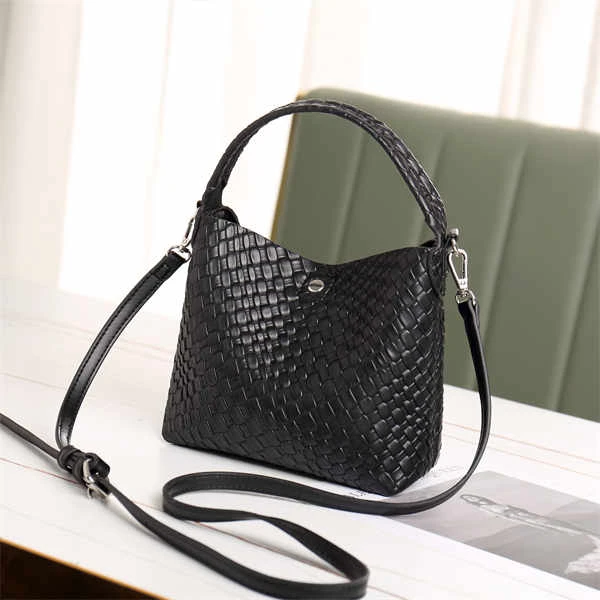 2023新款大空间菜篮子包编织袋百搭休闲单肩包斜挎包女士包包H090
