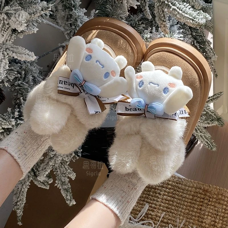 时尚宿舍棉鞋女加绒加厚EVA毛毛绒2024秋冬季新款防滑保暖雪地靴