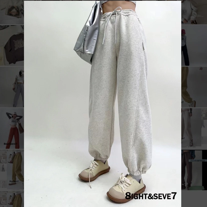 （早晨）278女生秋季卫裤（厚面料，不加绒）