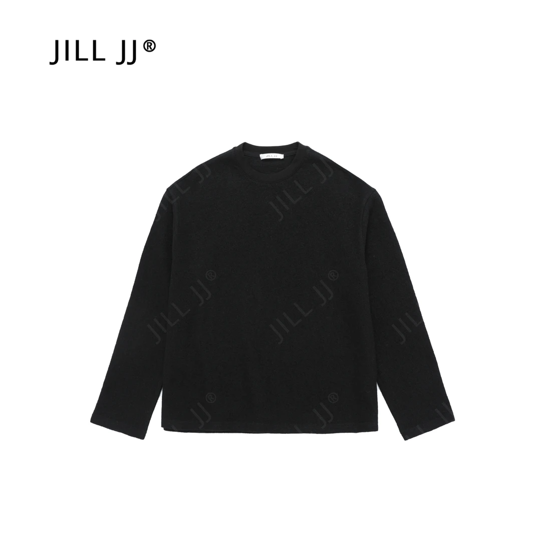 JILL JJ 绵羊毛长袖T恤打底衫直筒阔腿裤套装 N24202