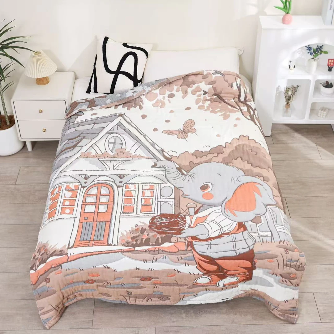 【象宝宝】200cm*230cm 高端升级轻奢多功能超柔纱布泡芙被