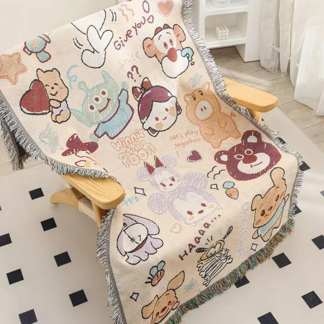 【卡通派对】 80cm x 180cm 简约四季通用网红款沙发巾