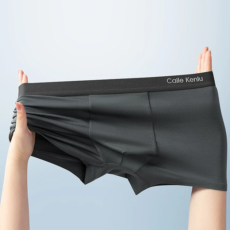 2024新款男生内裤男士短裤舒适高档莫代尔平角裤透气裤头潮流大码