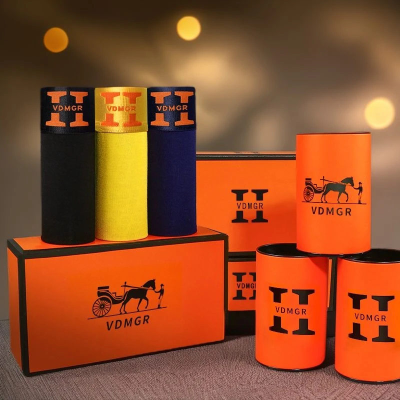 男士内裤男款莫代尔透气高端平角短裤运动磁石养护礼盒装裤头男人