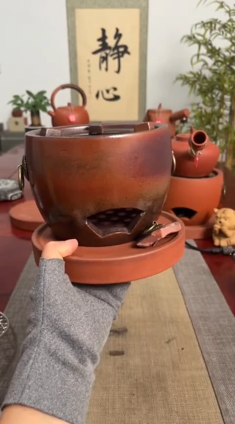 【闪购商品】瓷瓷窑变炉【红泥垫】
