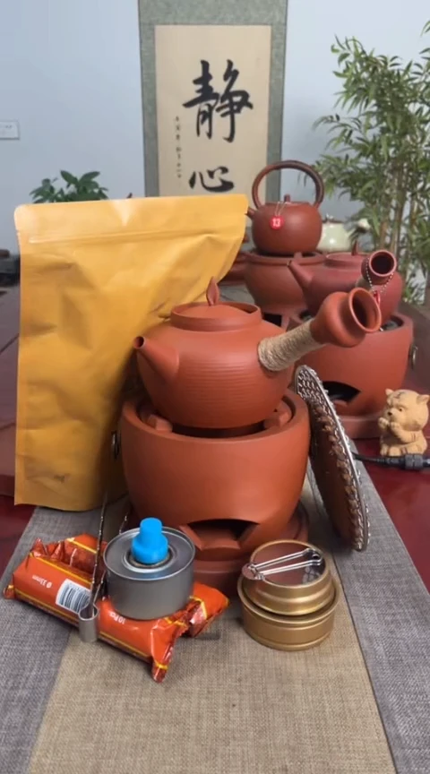 【闪购商品】瓷瓷福星炉＋如意壶＋大酒精灯10件套