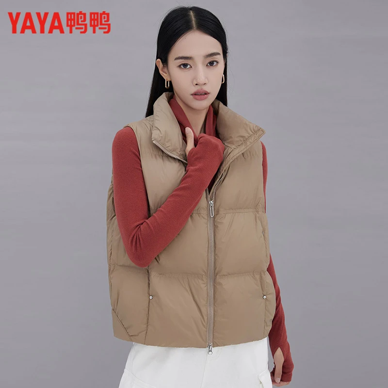 鸭鸭羽绒马甲女款爆款2024年新款女士马夹坎肩秋冬季YE3C609762N
