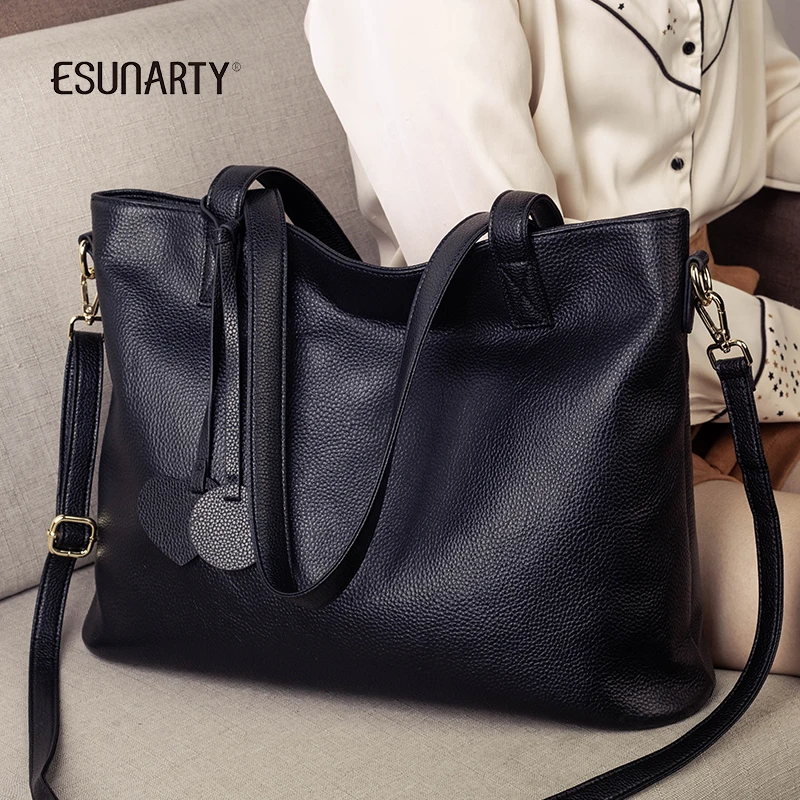 真皮托特包包女士2025新款软牛皮大容量通勤女款手提单肩斜挎大包