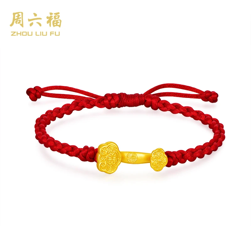ZHOU LIU FU/周六福如意手串黄金足金-Y7244-主