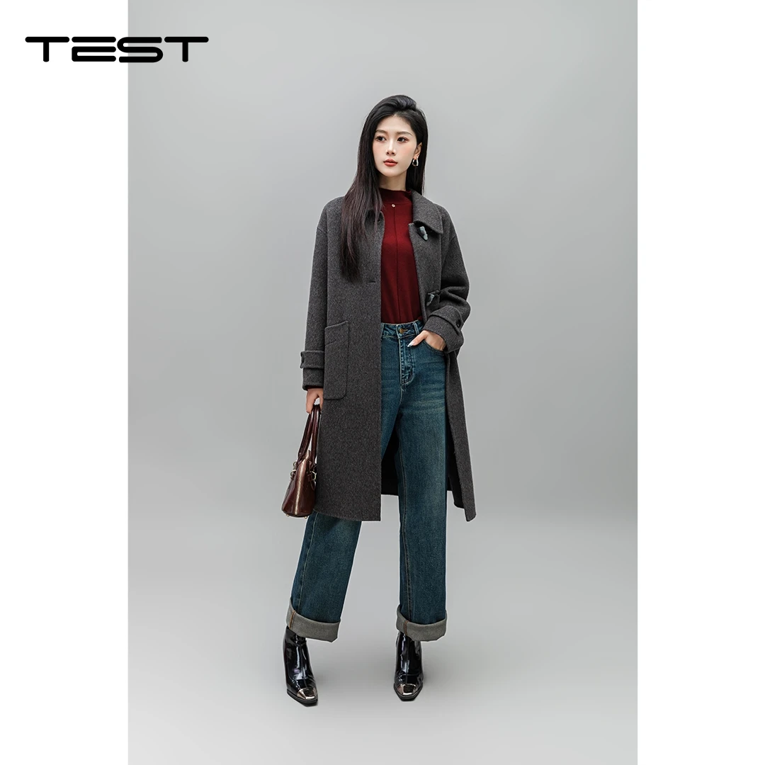 她之蝶时尚双面呢大衣2244037