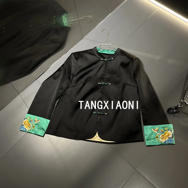 重磅 【黑金绿袖】刺绣外套