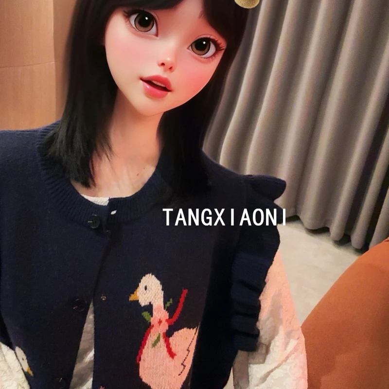 米米自留 小飞袖 童趣小鸭子马甲