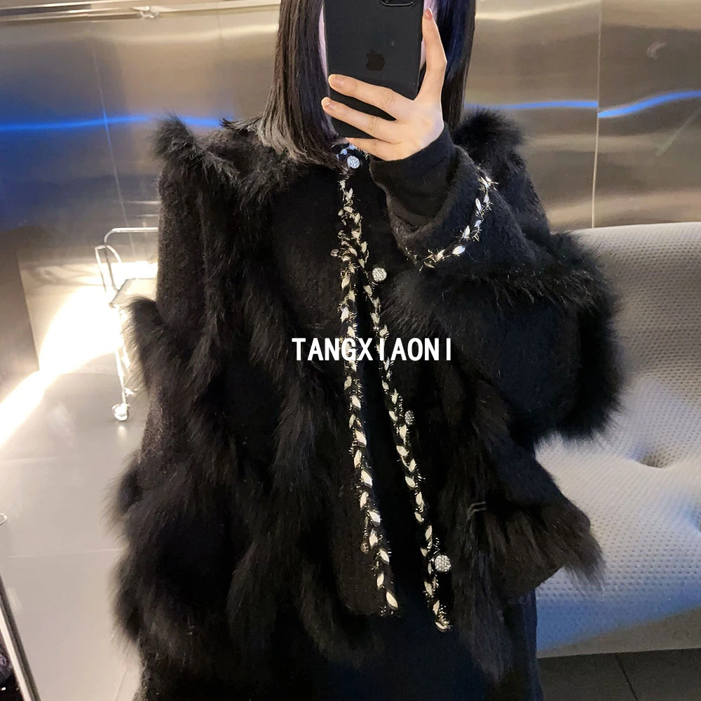 重磅 【黑气球】手工编织毛毛外套