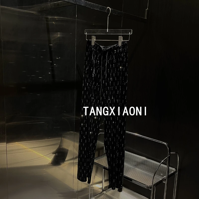 星星闪闪丝绒长裤 加绒版