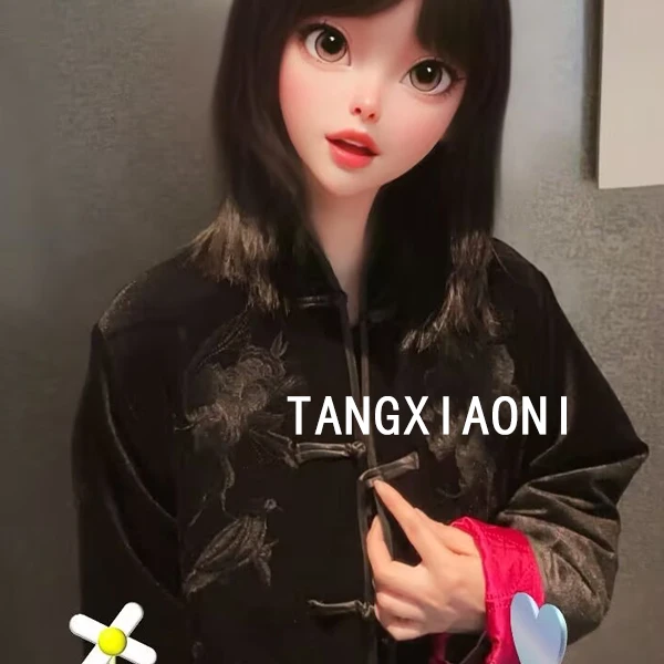 慵懒大版 【黑玫子】刺绣花鸟暗纹重磅外套