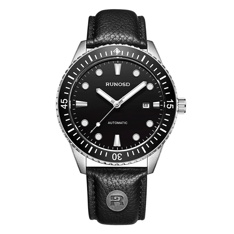 RUNOSD R/斯诺威登正品全自动机械表300米深度防水强夜光男士腕表