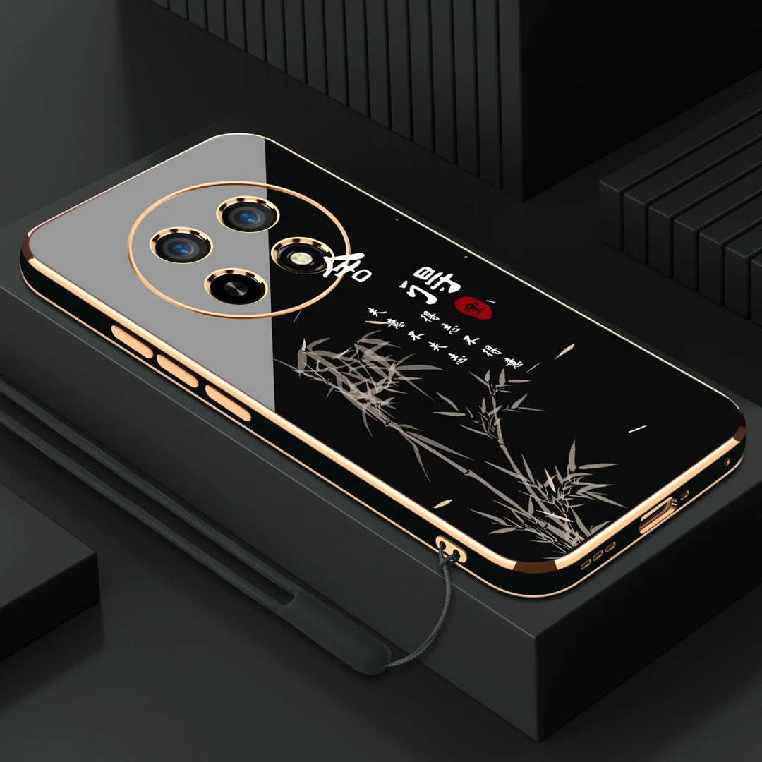 电镀马到成功轻奢oppoa2pro手机壳全包软壳镜头保护送挂绳