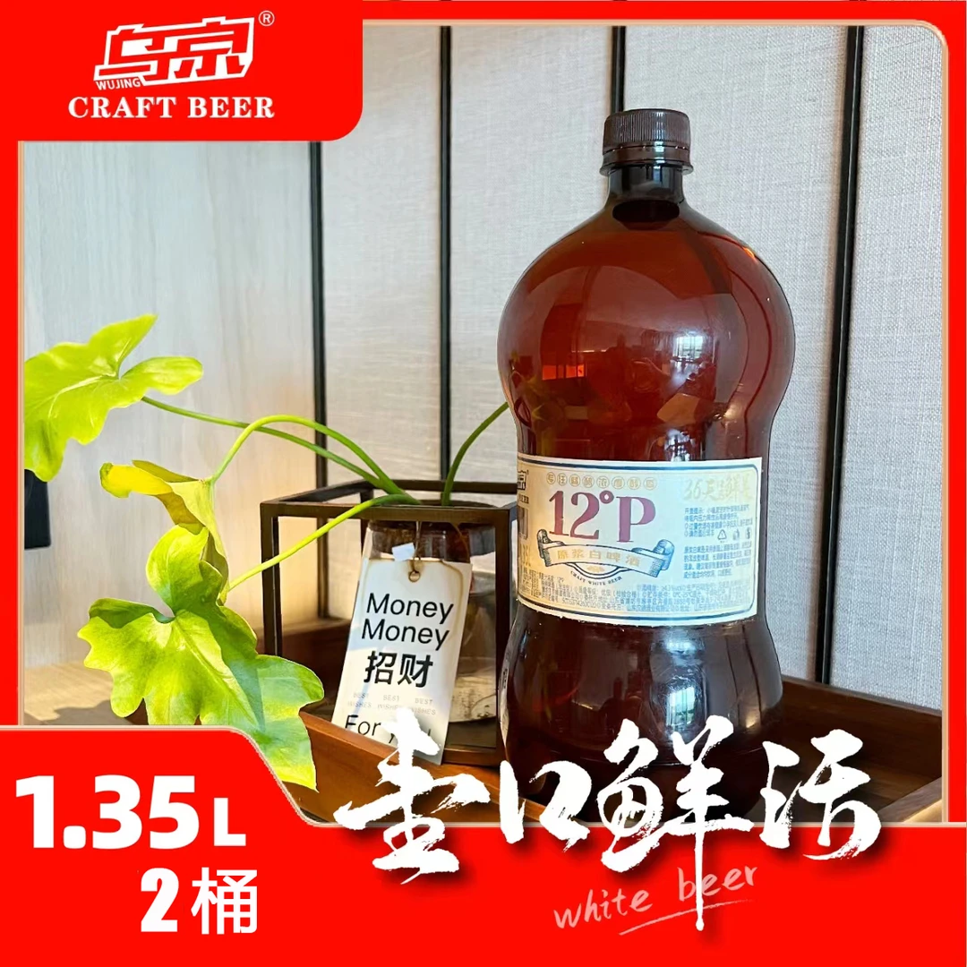 乌京 【双十一大促】12°P原浆白啤2桶36天保质期 德式艾尔精酿