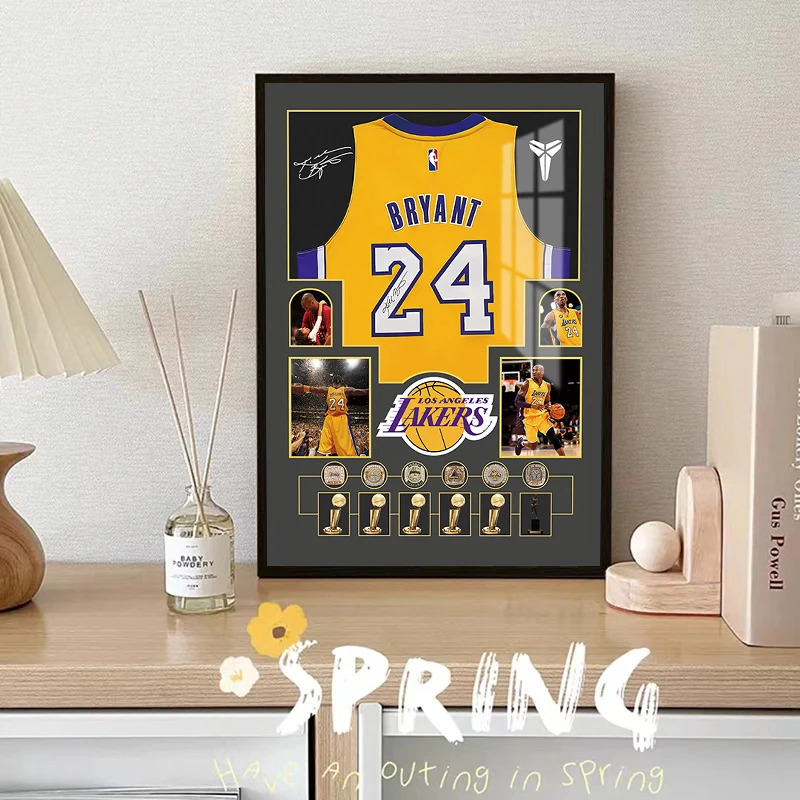 【科比球衣画大全】篮球球星球衣装饰画球迷纪念周边生日礼物男生