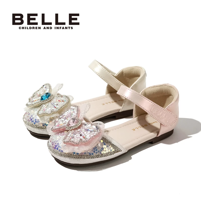 【星光】百丽女童中国风皮鞋软底夏季时尚百搭凉鞋DE4337