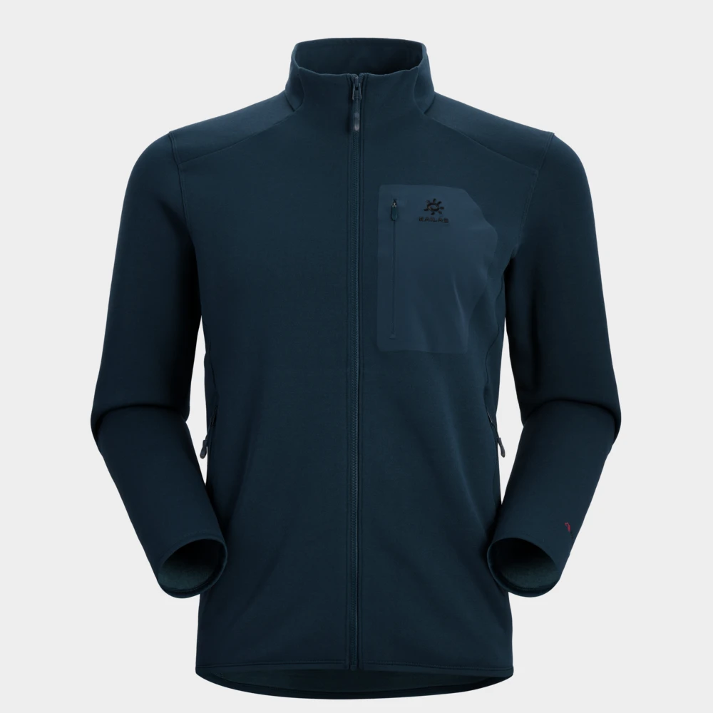 KAILAS凯乐石 冷杉立领抓绒衣外套吸湿排汗户外登山徒步滑雪男