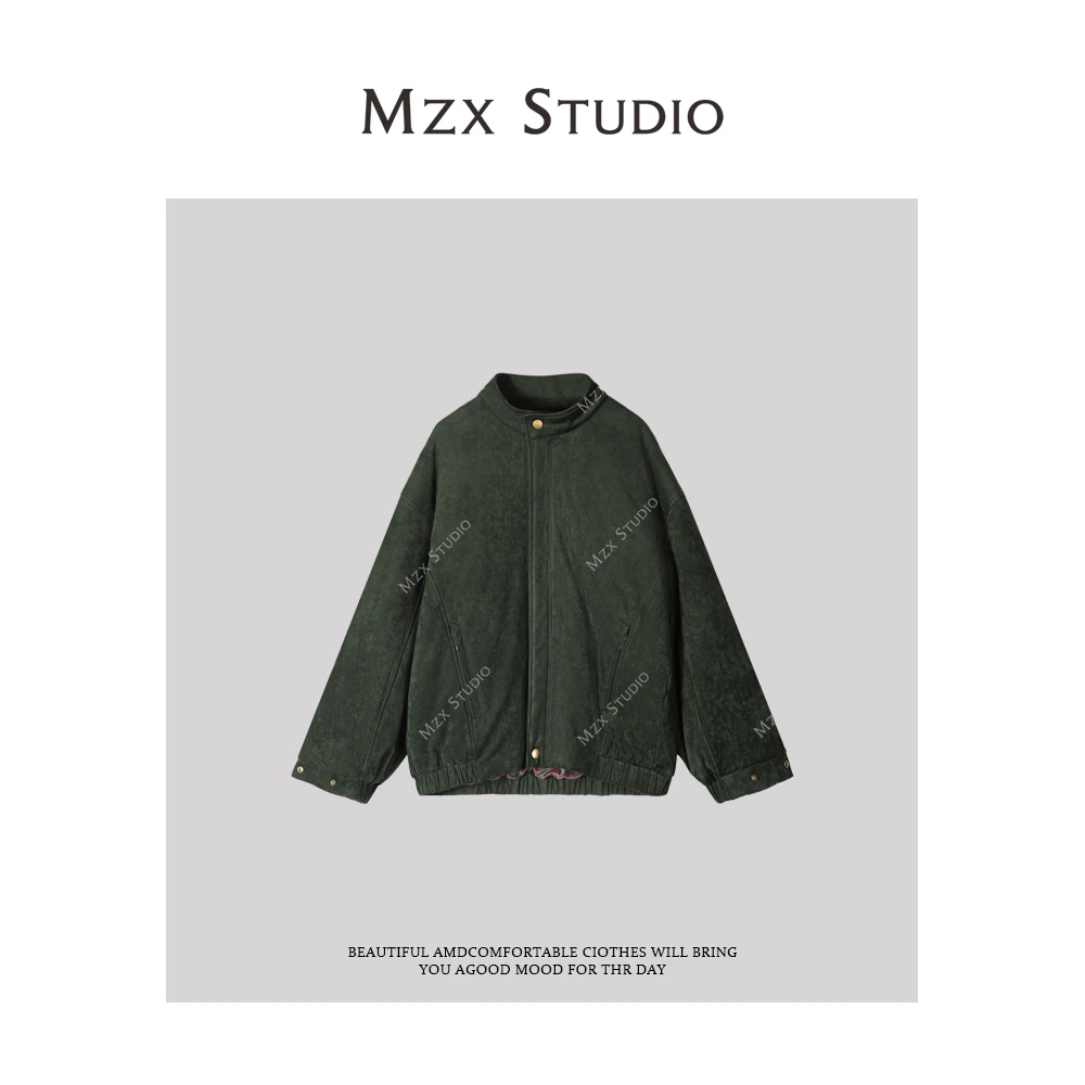 MZX 绒感机车风夹棉外套WT6383-D