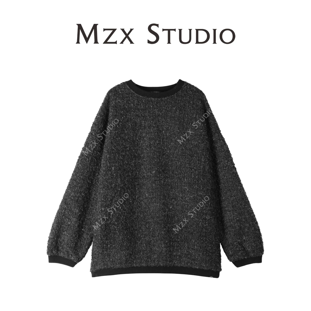 MZX 慵懒高级感圆领毛织感卫衣SY6509-D