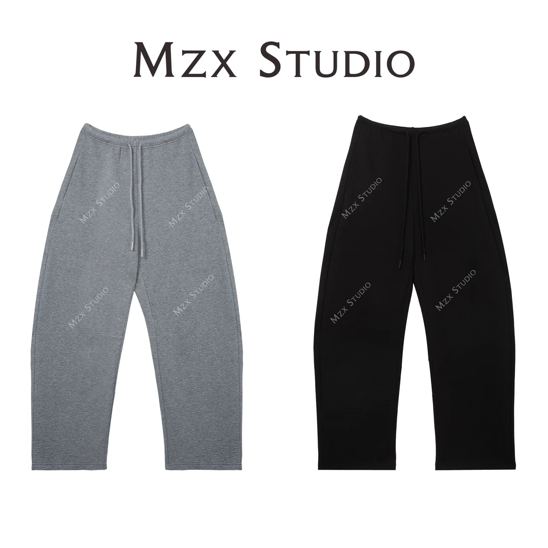 MZX 慵懒风休闲百搭直筒弯刀裤KZ6613-Y