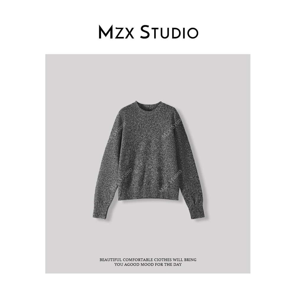 MZX 秋冬季100%羊毛针织毛衣SY6951-W