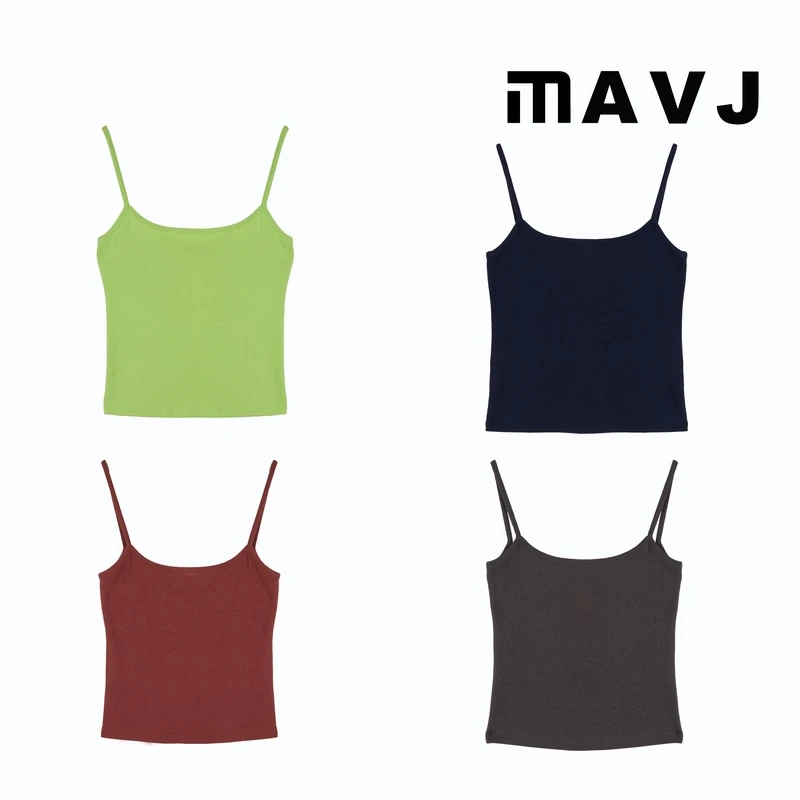 MAVJ 夏季气质修身基础百搭背心吊带dd8684