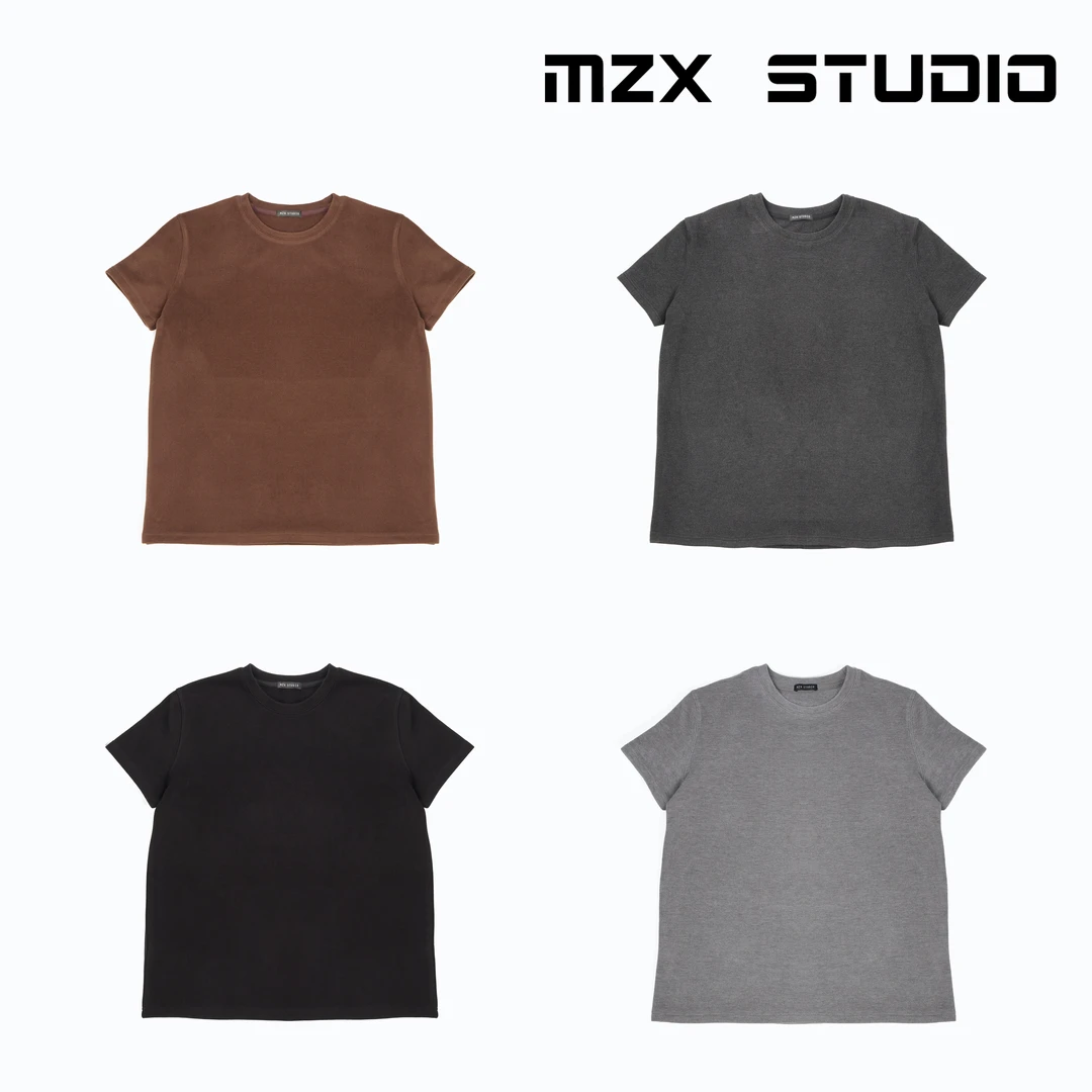 MZX STUDIO秋冬简约百搭磨毛T恤SY8334