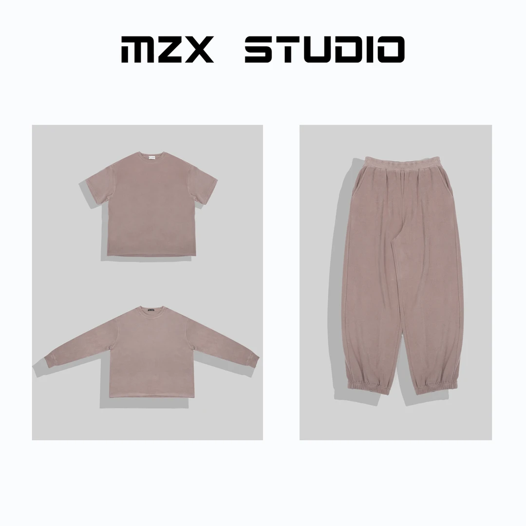 MZX STUDIO舒适磨毛慵懒感三件套装TZ6007