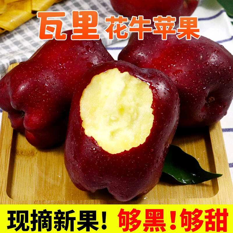 小王哥【顺丰包邮】甘肃天水瓦里花牛苹果蛇果粉香甜孕宝宝辅食水果