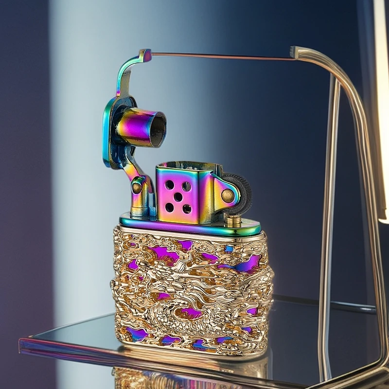 佐罗镂空祥云金龙老九门煤油打火机纯铜【需自配油】