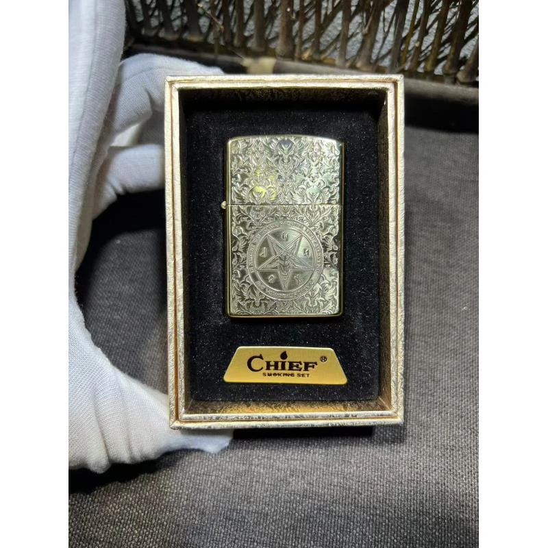 【首领撒旦赞歌高档】煤油打火机【需自配油】