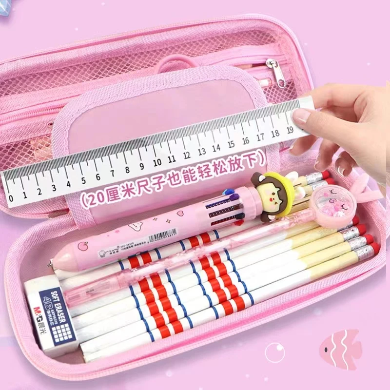 7523童卓3D立体文具盒女孩多功能铅笔盒公主风幼儿园文具盒