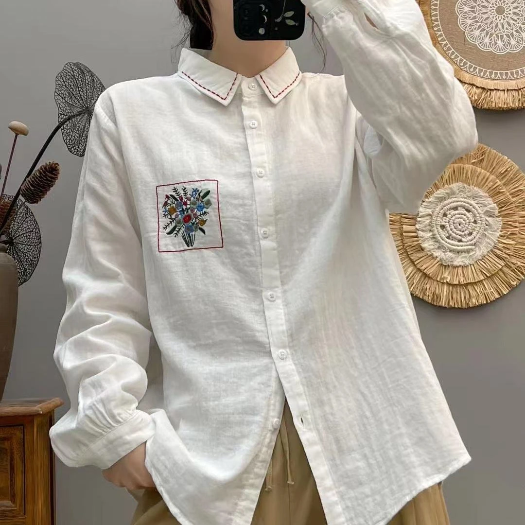 201-300秋季新款百搭显瘦气质减龄长袖衬衫女