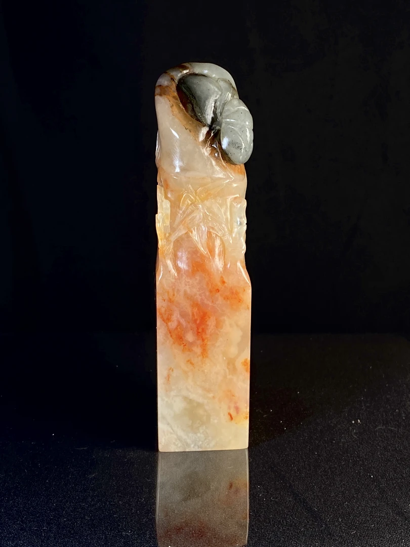 一心印社 书法基础落款 姓名 2.4*2.4*9.5CM老挝水冻甲虫精品篆刻