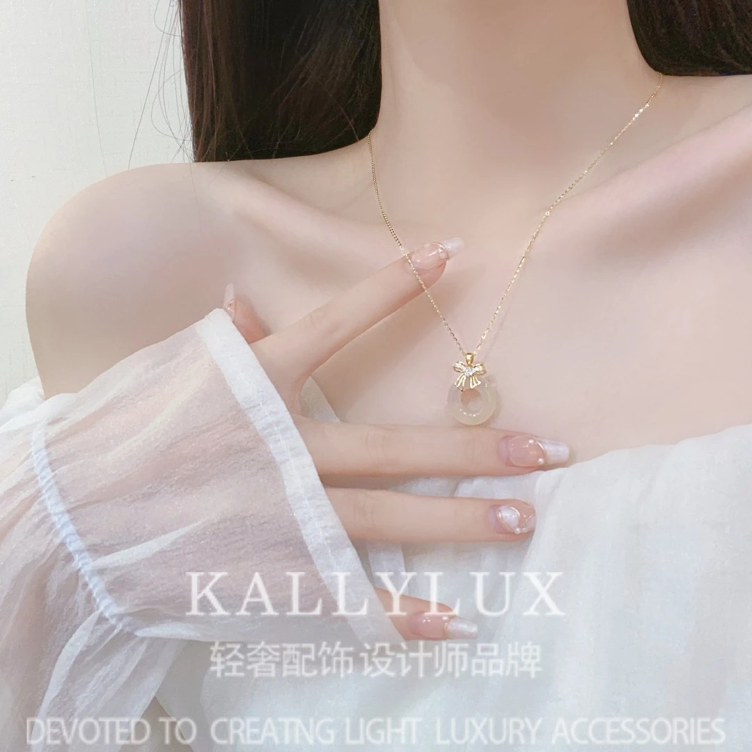 铜合金项链 XL-2080【婧语】气质简约精致坠链女女时尚可爱百搭小众