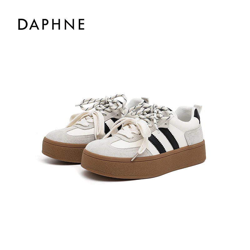 Daphne/达芙妮2025新款轻便阿甘德训鞋休闲鞋时尚潮流ins系带小众