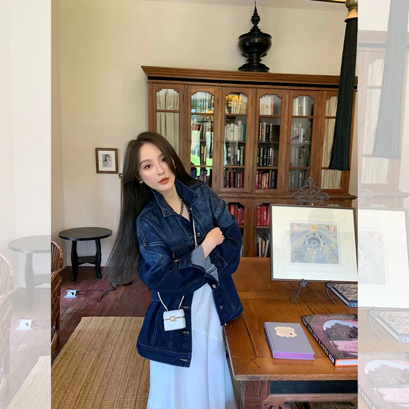 vintag主场丹宁 D家私服牛仔套装 休闲牛仔外套/半身裙QD241013