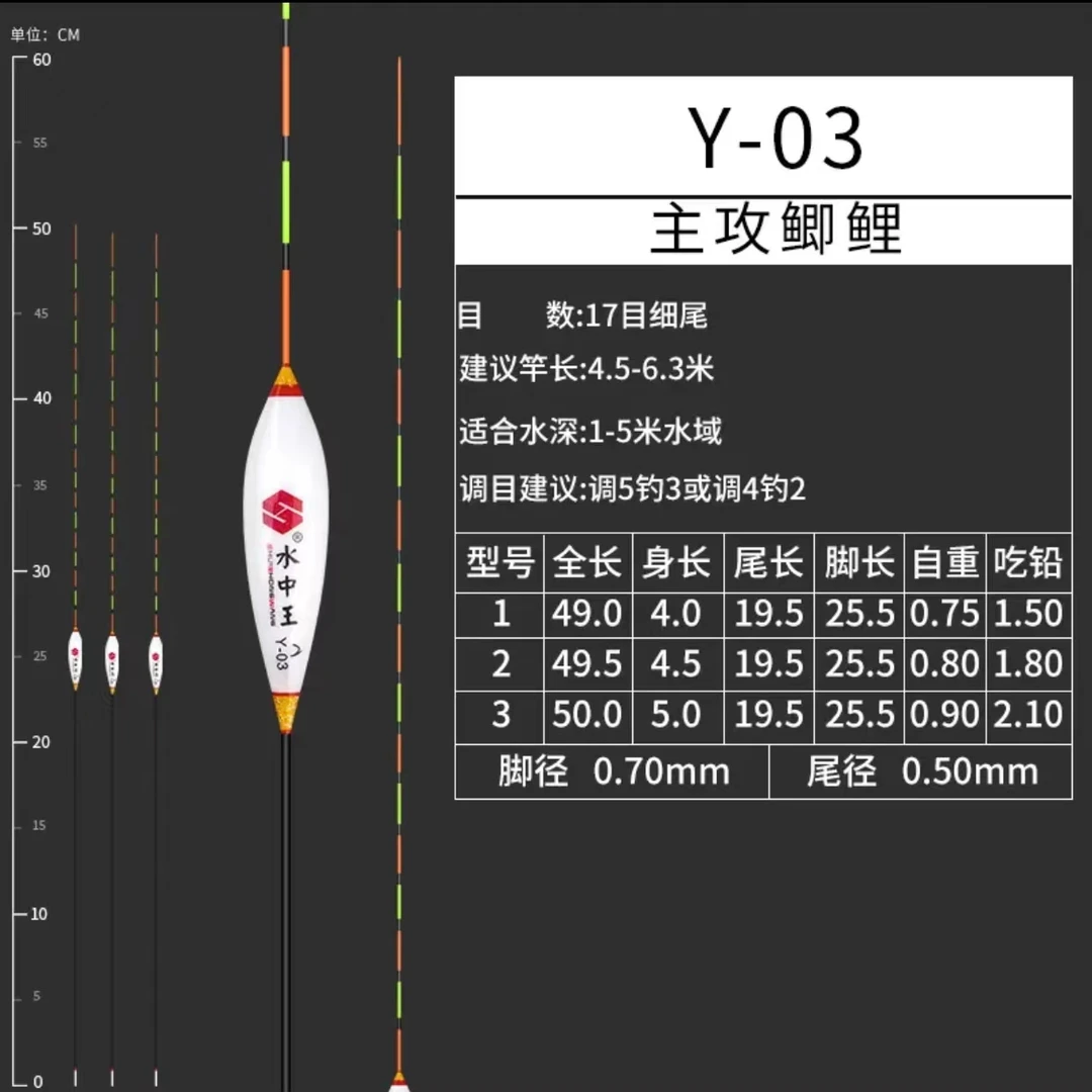 【宠粉浮力】高灵敏度孔雀羽浮漂Y03