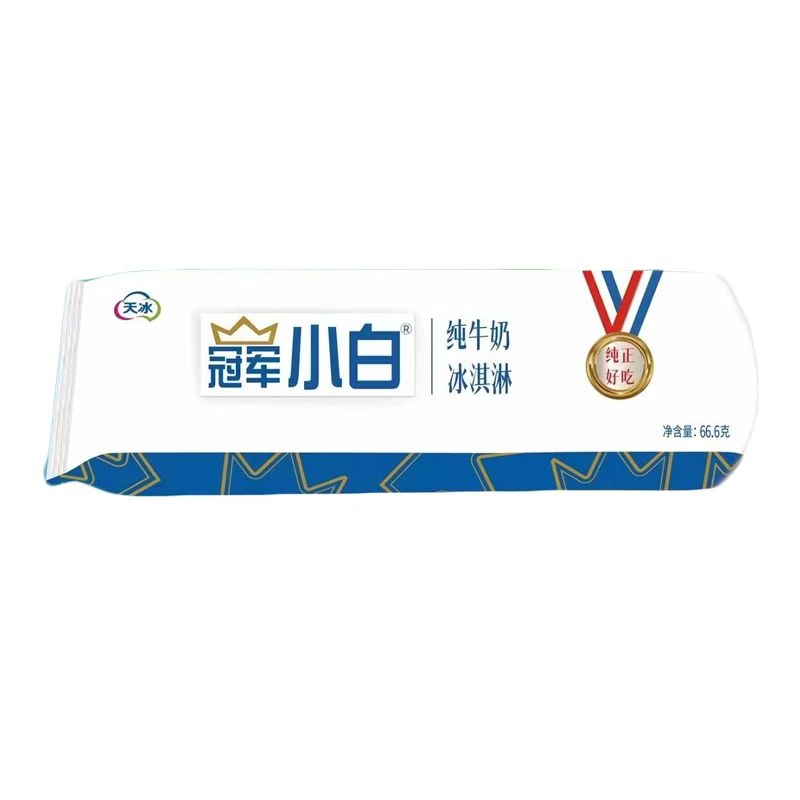 天冰冠军小白香草牛奶味冰淇淋 66.6g/支雪糕同城送雪糕同城配
