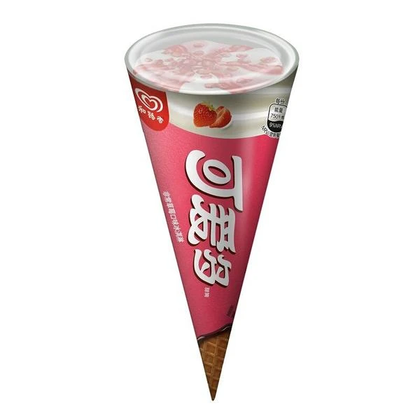 可爱多甜筒非常草莓口味冰淇淋 68g雪糕同城送