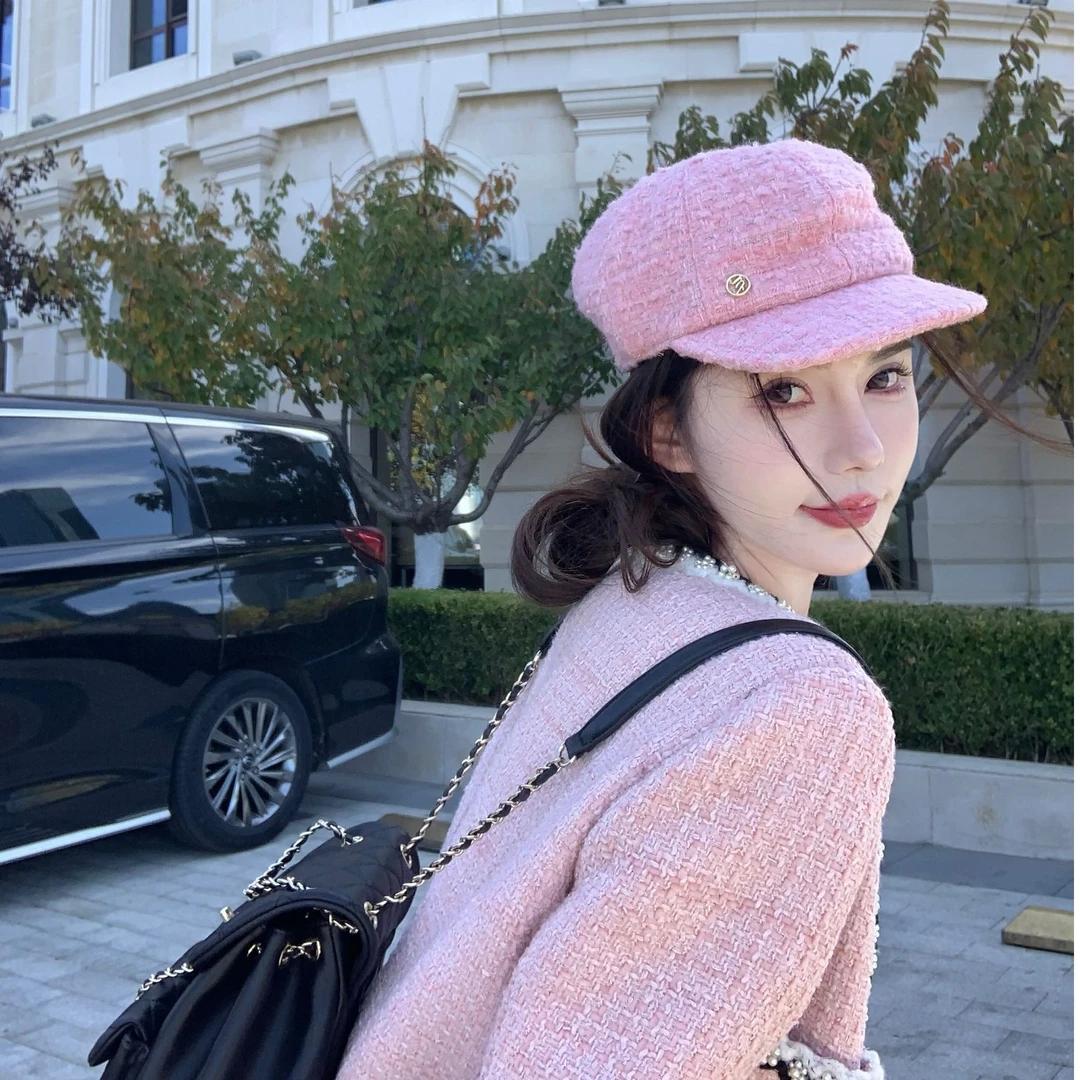 饺子一米五/温柔名媛羽绒小香风钉珠工艺气质上衣短裙