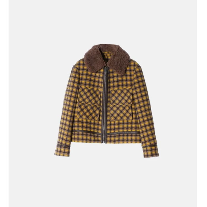 【王老板】女士大鹅粗花呢舒适短款格子2023新款大鹅290712