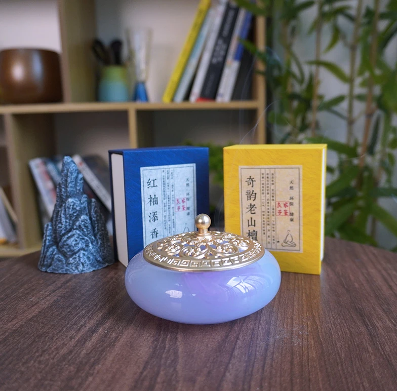 【许愿香】纯手工盘香2小时2盒48盘组合檀香玫瑰香家人香道入门