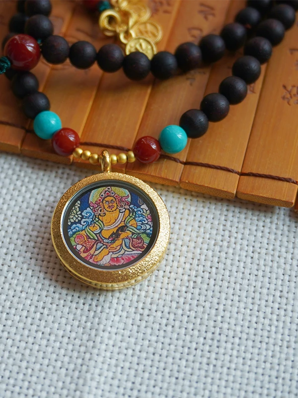 黄财爷 手工天然降真香十亩香可调节衣链款男女款锁骨