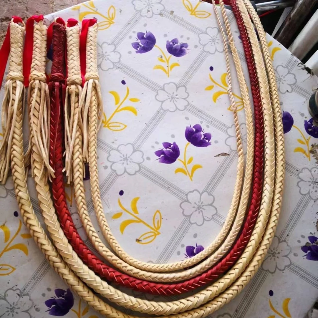 纯牛皮健身鞭八股鞭身包把健身鞭健身皮鞭骑马放牧手鞭 健身鞭