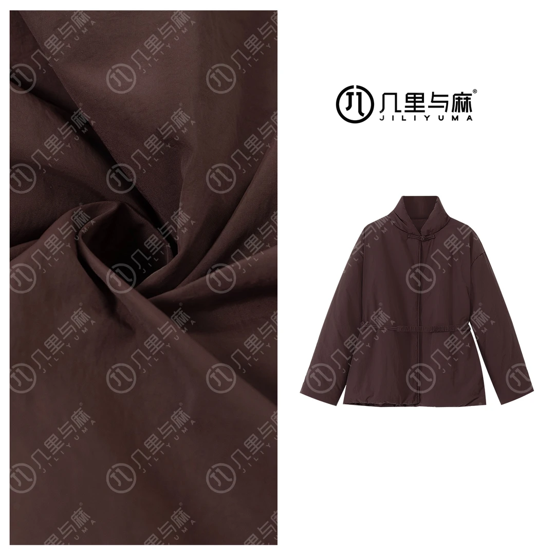 （几里）时尚百搭纯色长袖棉服 衣长64 胸围129 1090624